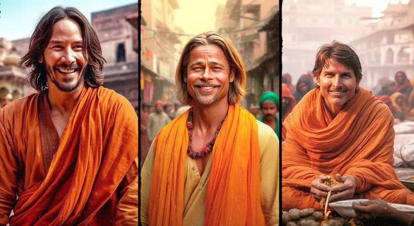 Indiai szerzetessé változtatta Hollywood sztárjait a mesterséges intelligencia