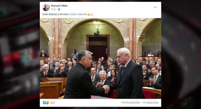„A miniszterelnök úr nem szereti, ha őt így favorizálják” – Harrach Péter elárulta az RTL-nek, miért tűnt el a posztja, amelyben felköszöntötte Orbán Viktort