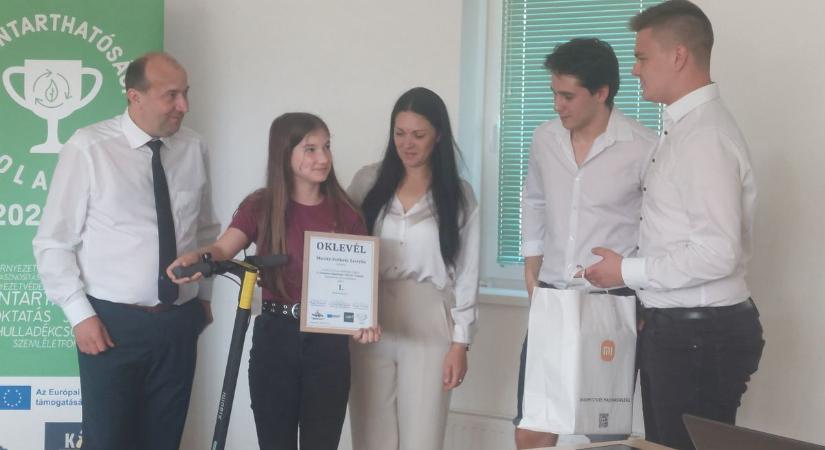 A monostori iskola nyerte a Fenntarthatósági-kupát