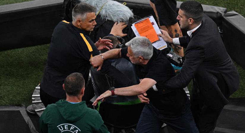 Mourinho a parkolóban is ráförmedt a bíróra a budapesti El-döntő után: Kibaszott szégyen vagy