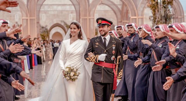 Videón a jordán koronaherceg varázslatos esküvője
