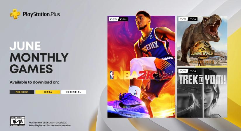 NBA 2K23 és Jurassic World Evolution 2 a PS Plus júniusi ingyen játékai