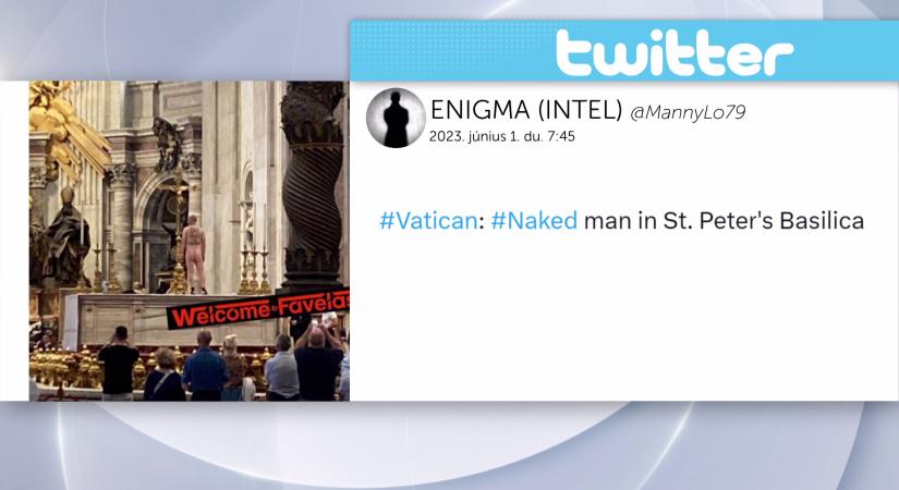 Meztelen férfi mászott fel a Szent Péter-bazilika főoltárára