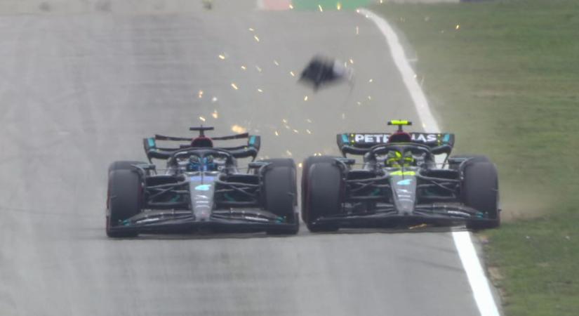 F1: Egymással ütköztek a Mercedes versenyzői