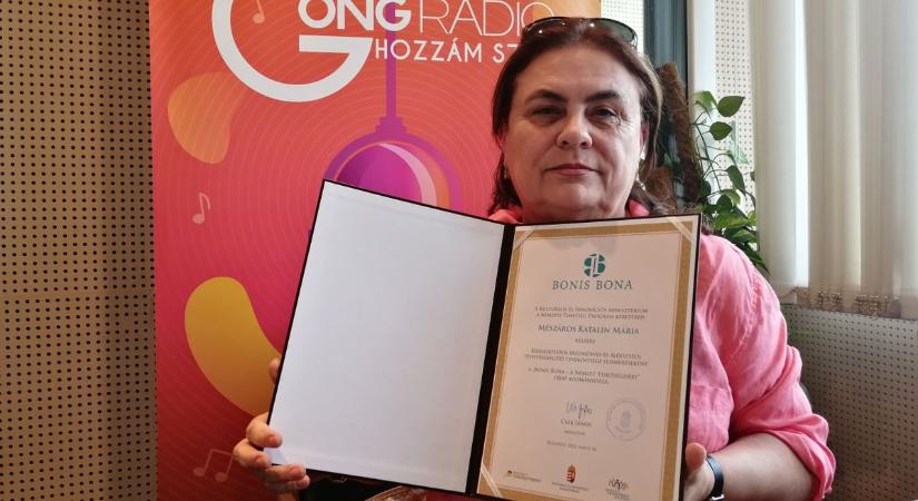 Jótól jót tanulni mindig érdemes: rangos díjat kapott Mészáros Katalin