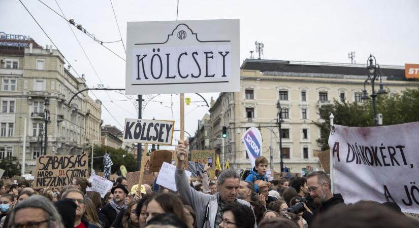 Hollywoodi világsztár vonult a magyar diáktüntetésen