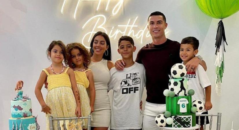 C. Ronaldo szexi felesége dögös miniruhában ünnepelte az ikrek születésnapját - képek