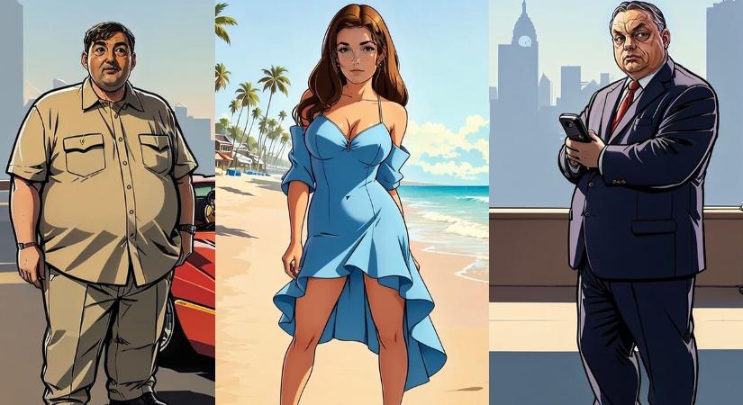 Így festene a NER a GTA-ban: Mészáros Lőrinc cigivel, Varga Judit a tengerparton