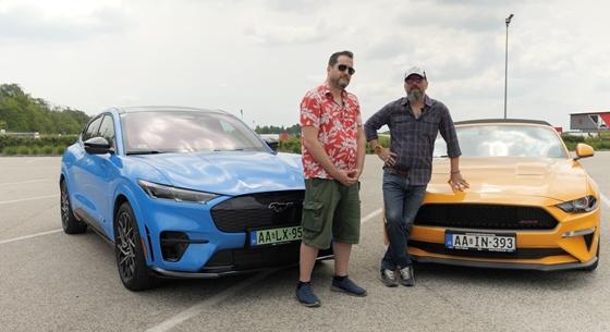 A V8 bugyborgása vagy a Mach-E suttogása? – Beültettük Winkler Róbertet az elektromos Mustangba