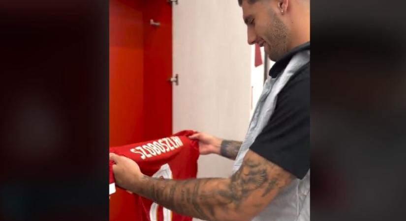 Így látta meg a mezét Liverpoolban Szoboszlai (VIDEÓ)