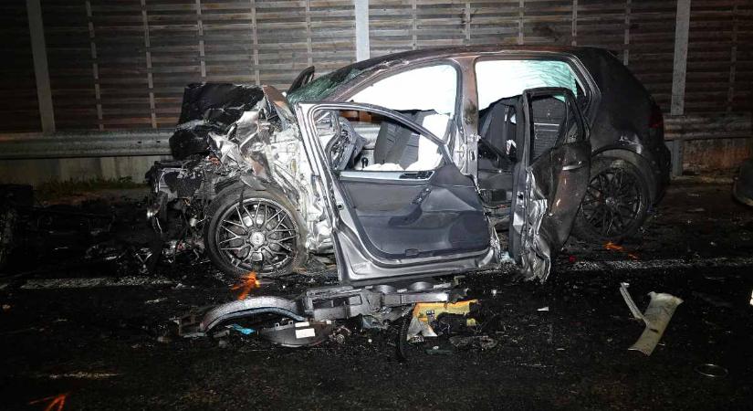Fotókon az M5-ösön történt horrorbaleset