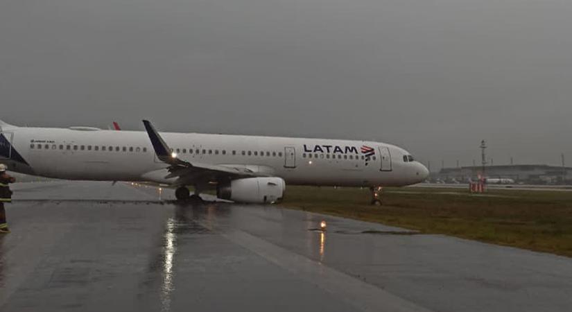 Kicsúszott a futópályáról a LATAM egyik A321-ese