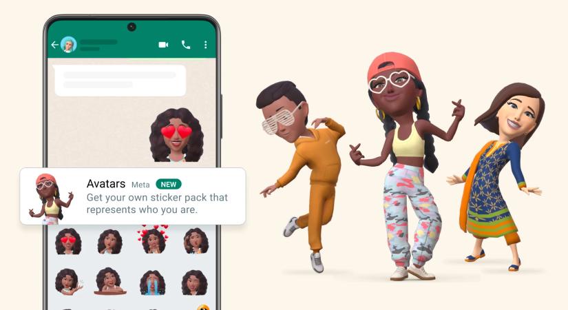 A WhatsApp hamarosan animált matricákat gyárt a felhasználói avatarok alapján