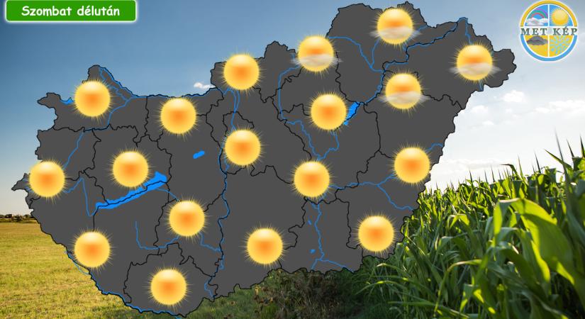Szikrázó napsütés, érkezik az újabb hőhullám!