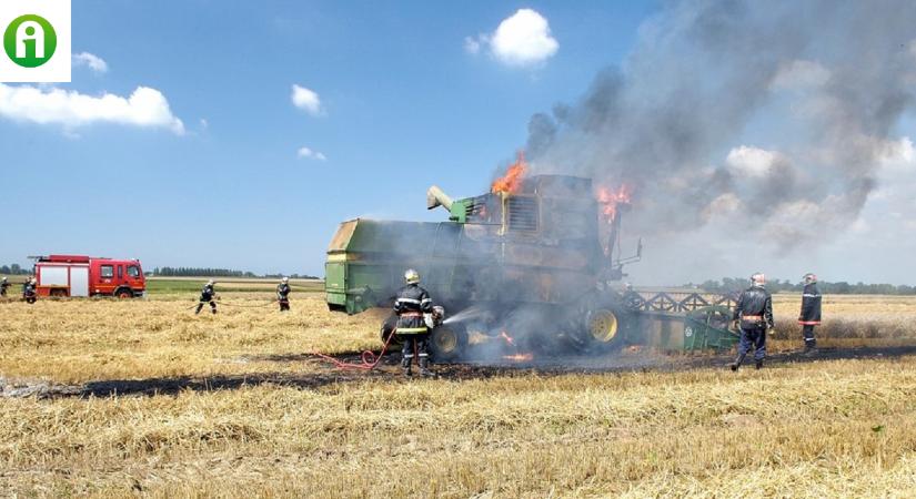 Te tudod, mitől gyulladhat ki leggyakrabban egy kombájn vagy egy traktor?