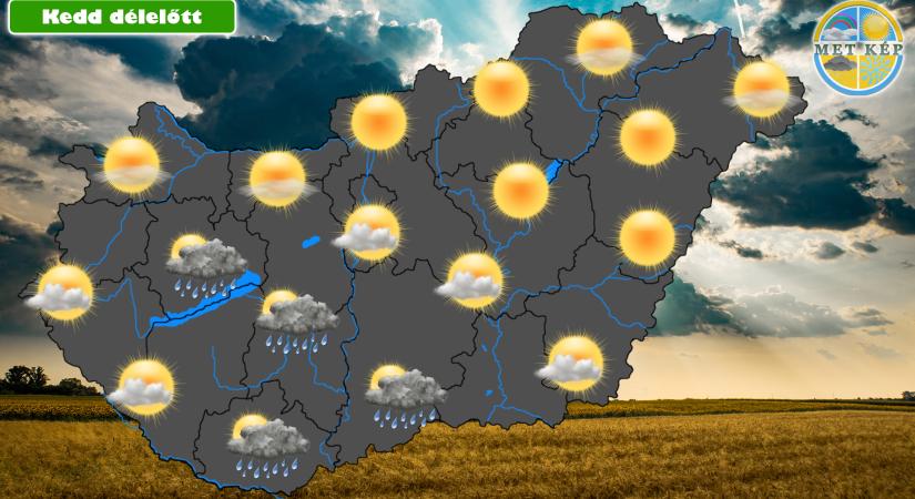 Forróság, holnap hidegfront, zivatarok!