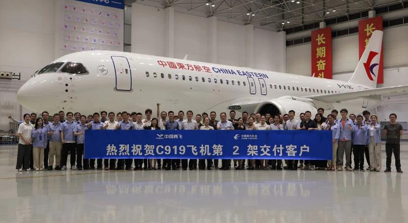 Átvette második Comac C919-esét a China Eastern Airlines