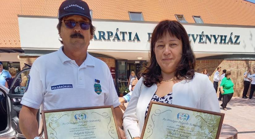 Kiváló munkájáért kapott elismerést a szalki polgárőrség
