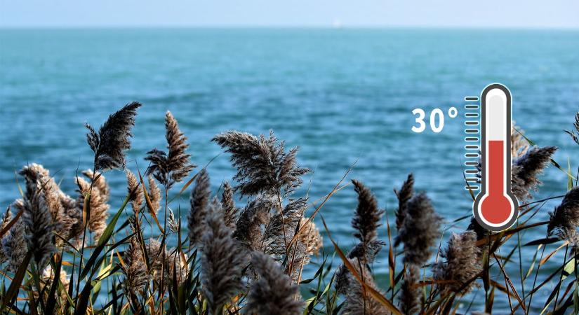 Balaton: közel volt a 30 fokos vízhőmérséklet