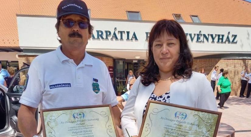 Kiváló munkájáért kapott elismerést a szalki polgárőrség