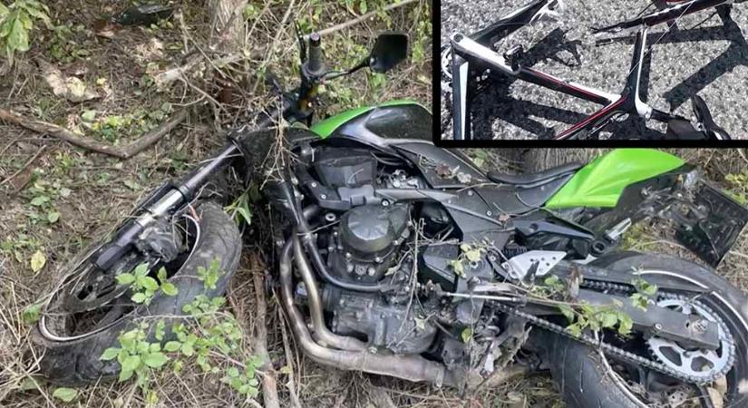 VIDEÓ: A motoros és a biciklis is szörnyethalt a balesetben