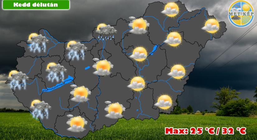Hidegfront érkezik záport, zivatart hozhat magával!
