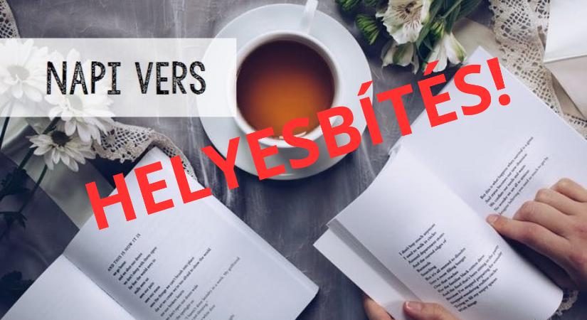 Napi vers HELYESBÍTÉS