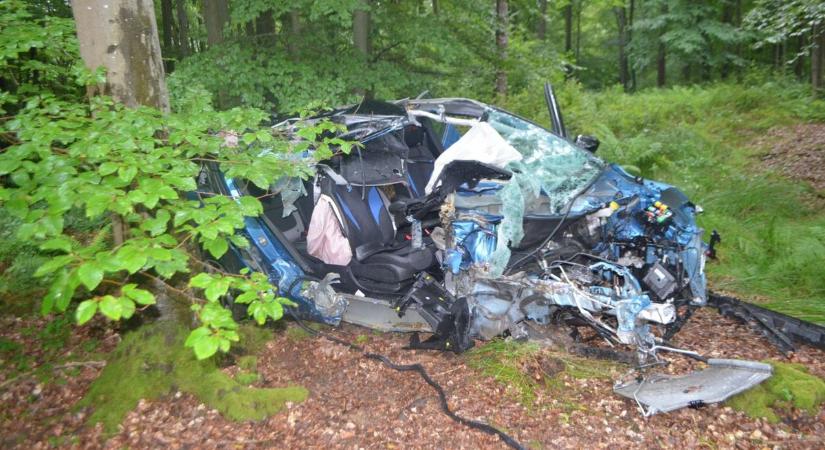 Súlyosan megsérült a Felsőszölnöknél fának csapódó autót sofőrje