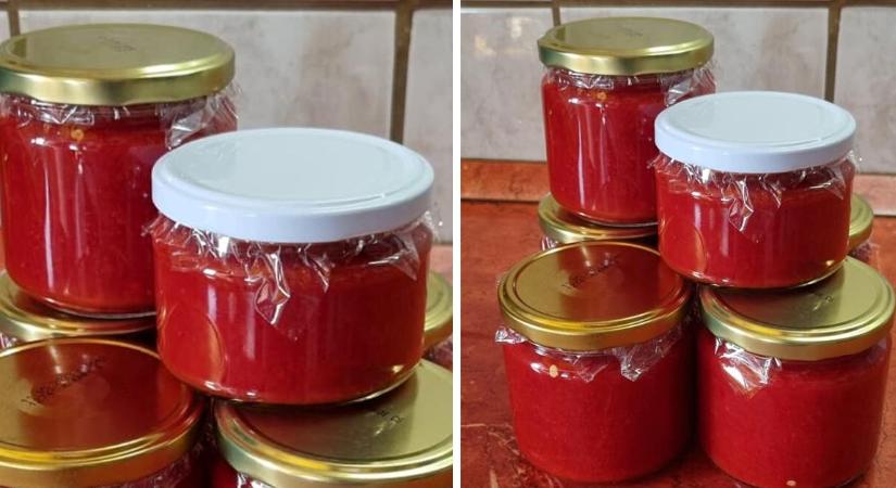 Kápia paprikakrém télire, tartósító nélkül, egyszerűen