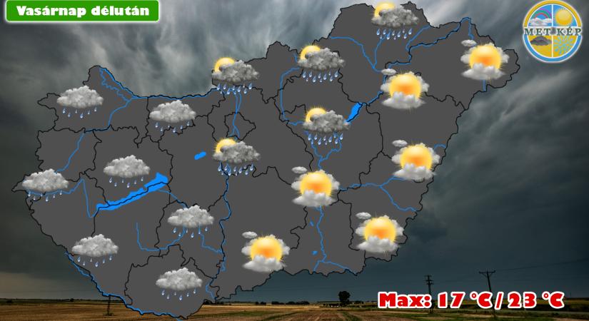 Hűvös, csapadékos idővel ér véget a hét!