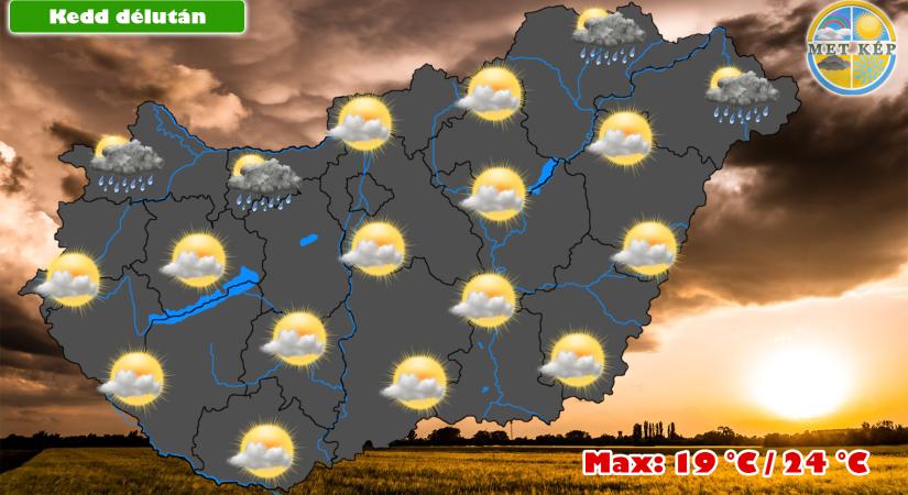 Kedden még marad a hűvös, szeles idő!