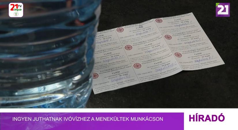 Ingyen juthatnak ivóvízhez a menekültek Munkácson (videó)