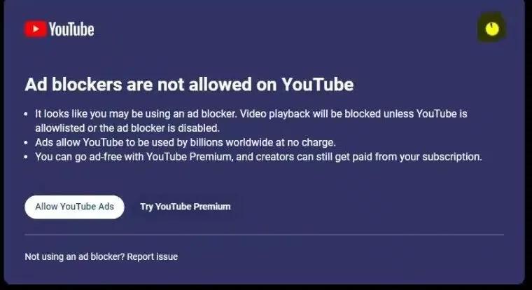 Egyre durvább a Youtube a reklámblokkolókkal