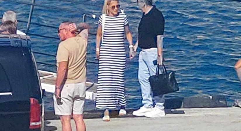 Exkluzív fotók - Mészáros Lőrinc és Várkonyi Andrea már Nizzában vannak