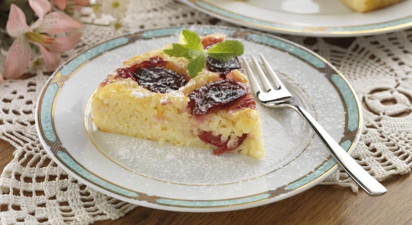 Egyszerű és gyors recept: szilvás rizstorta