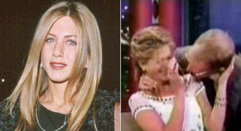 Előkerült egy régi interjú, amiben David Letterman durván átlépte a határt a fiatal Jennifer Anistonnál (Videó!)