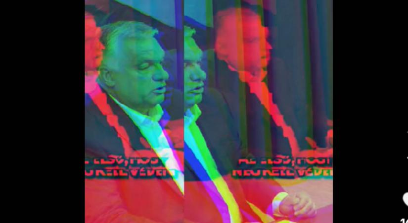 Olyan ijesztő Orbán legfrissebb Tiktok-videója, hogy a fal adja a másikat