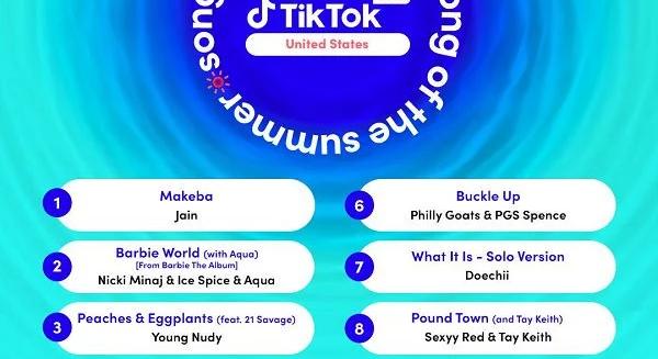 A TikTok bemutatja a nyár legjobb dalait az alkalmazáson belüli trendek alapján
