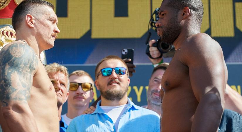Usyk és Dubois mérlegre állt - videó