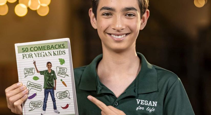 Egy 14 éves fiú könyvet írt arról, hogyan lehet vegánként leszerelni a kötekedőket