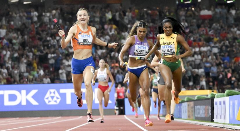 Femke Bol parádés futásával Hollandia a női 4x400-as világbajnok
