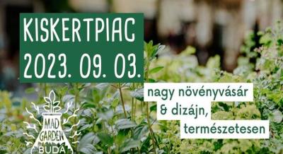 Kiskertpiac: nagy növénvásár & design, 2023. szeptember 3.