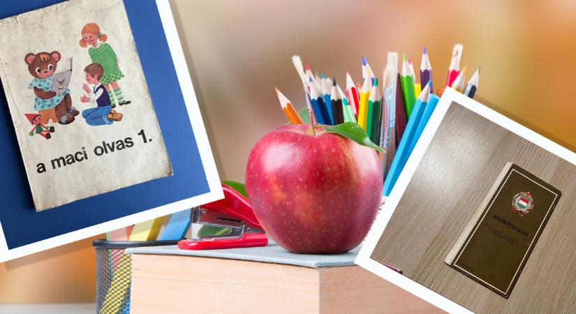 Takarékbélyegtől a ‘Maci olvas’ könyvig – Ezek kerültek régen az iskolatáskába