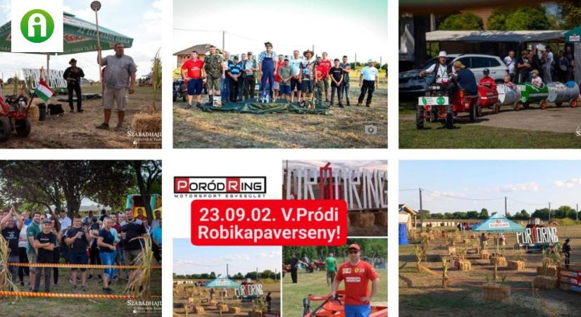 V. Pródi főzőverseny és robikapa verseny