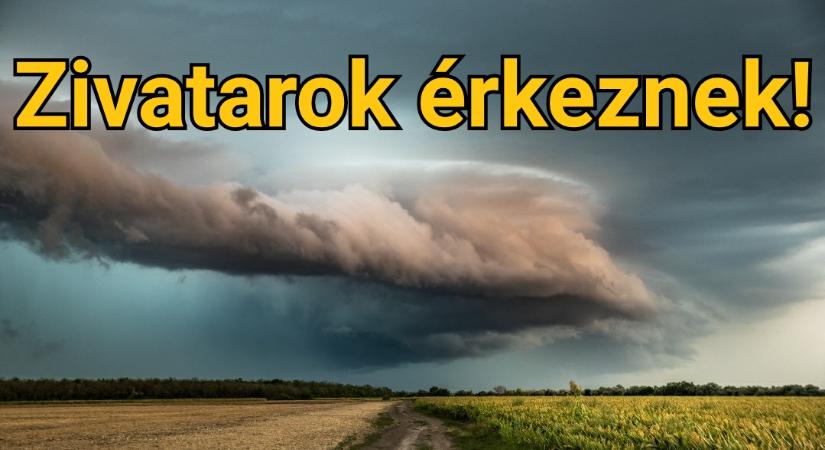 Zivatarokkal érkezik a hidegfront!