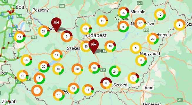 Nagyon erős a forgalom az M1-esen