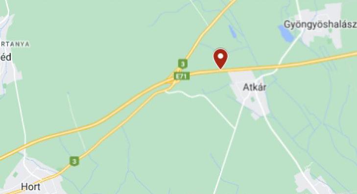 Baleset történt az M3-ason Atkár felé 