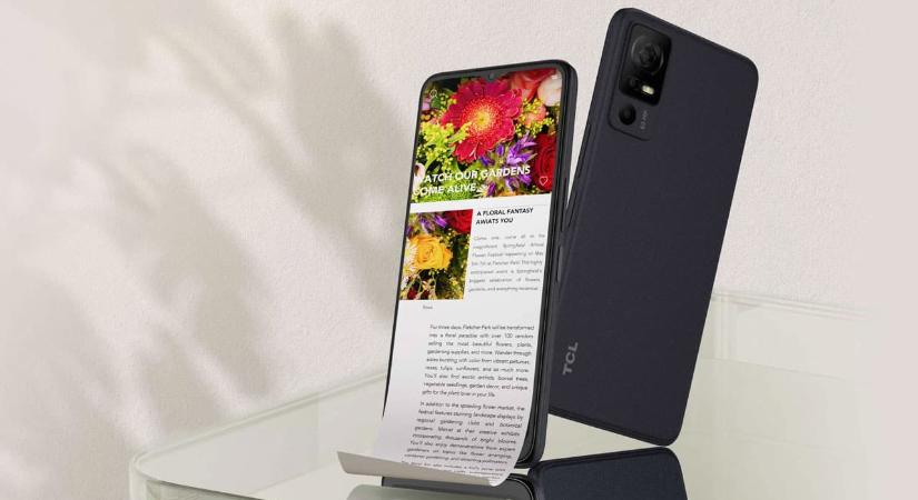 Papírnak látszó tárgynak mutatja magát a TCL okostelefonja