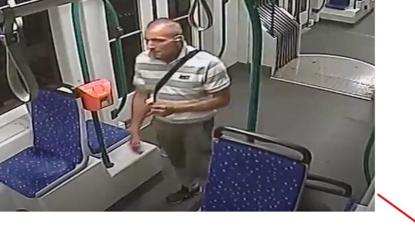 Alvó férfit fosztott ki a 6-os villamoson, de felvette a térfigyelő: most keresi a rendőrség!