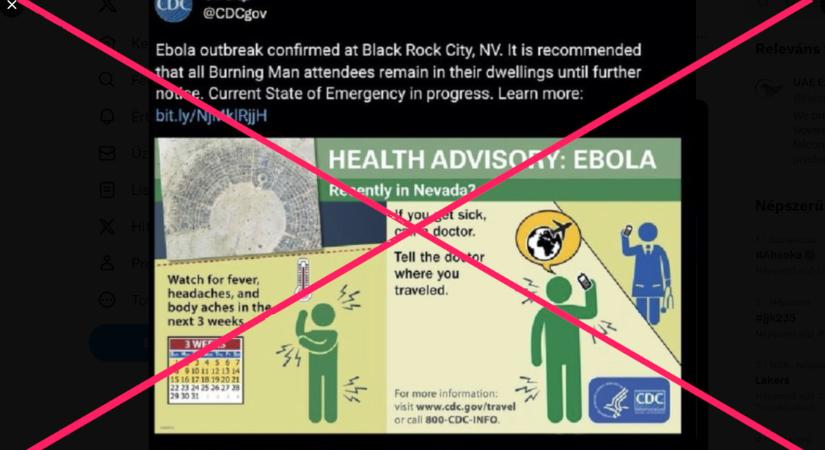 Tényleg Ebola ütötte fel a fejét a Burning Manen?